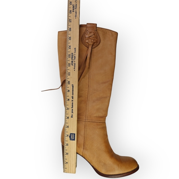 VTG COACH SELENA TAN LIGHT BROWN GENUINE LEATHER WESTERN BOOTS FRINGE SIZE 7B - Picture 11 of 12